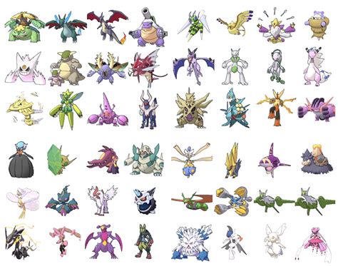 how many pokemon can mega evolve